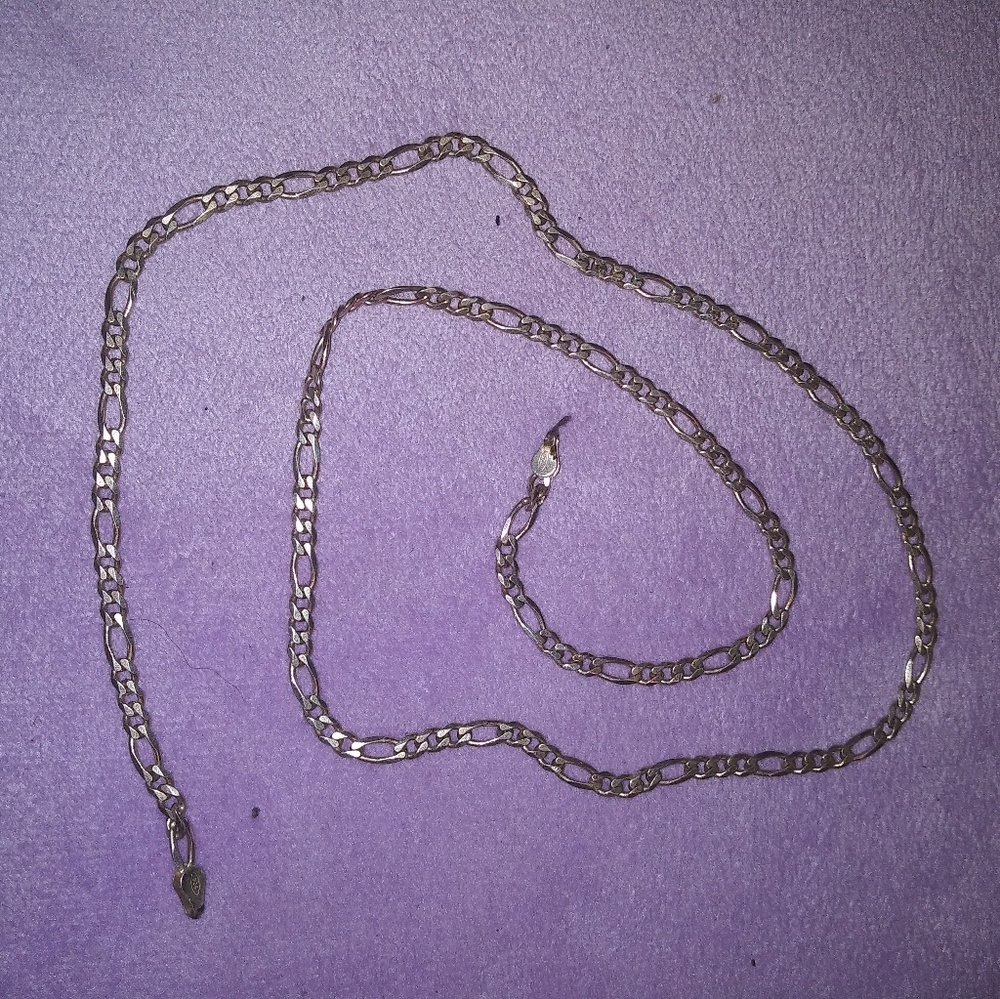 Silver chain broken clamp